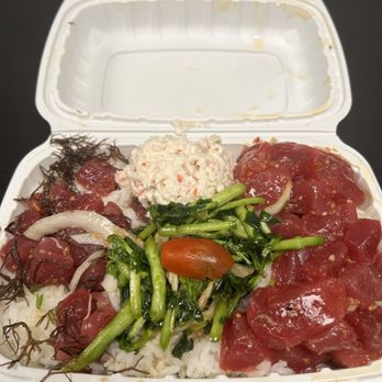 Da Poke Boyz - Spicy Inamona, Shoyu Limu, Sea Asparagus, and Crab - Poke Near Me - Kapolei, Hawaii