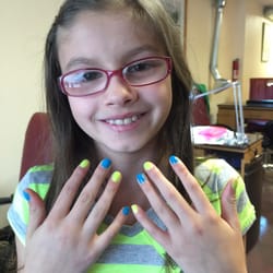 Jenny's Nails - Happy little girl!! Go Hawks
