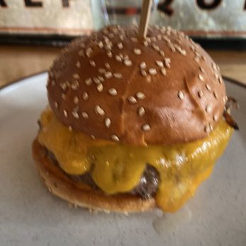 The Dutch - Grass-Fed Double Cheddar Burger - the burger was cooked to perfection. $22 for this but this is it. Nothing else comes with it - American Near Me - New York, New York The Dutch - Grass-Fed Double Cheddar Burger - the burger was cooked to perfection. $22 for this but this is it. Nothing else comes with it - American Near Me - New York, New York
