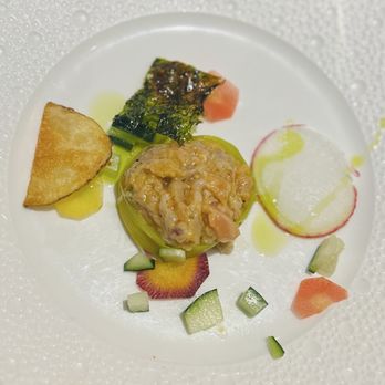 Oceanique - Amuse-bouche - salmon - French Near Me - Evanston, Illinois Oceanique - Amuse-bouche - salmon - French Near Me - Evanston, Illinois