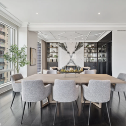 PS Lehman - 9 W. Walton staged dining room