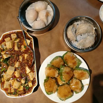 Shanghai Restaurant - Ma po tofu, shrimp dumplings, steamed dumplings, and shrimp in green pepper - Dim Sum Near Me - Austin, Texas Shanghai Restaurant - Ma po tofu, shrimp dumplings, steamed dumplings, and shrimp in green pepper - Dim Sum Near Me - Austin, Texas