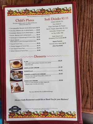 Menu photo 3 Mexico Lindo Restaurant Booneville, AR