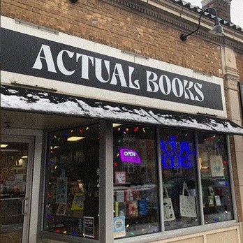 Actual Books - Our Delaware Ave storefront and display window - Bookstores Near Me - Kenmore, New York Actual Books - Our Delaware Ave storefront and display window - Bookstores Near Me - Kenmore, New York