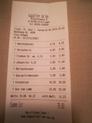 Menu photo 1 Augustiner am See Birklingen, BY