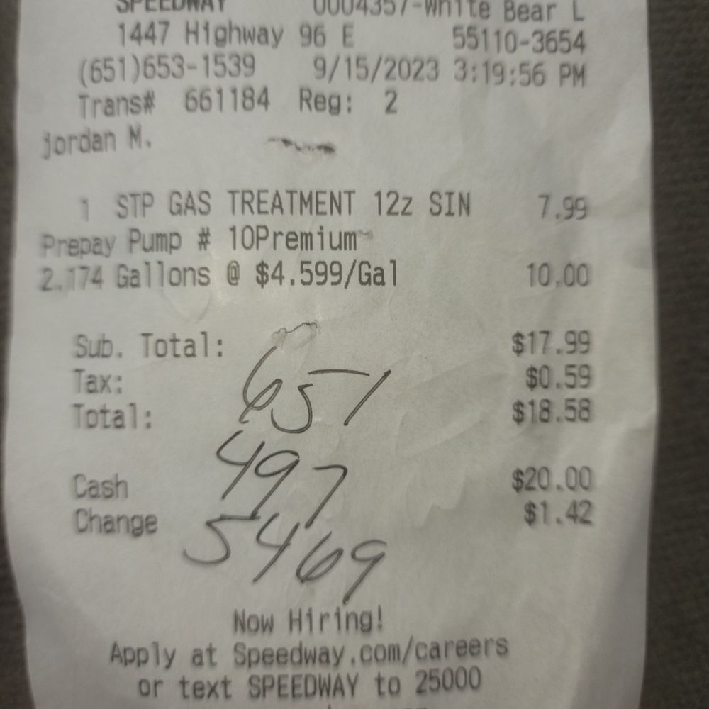 Speedway - Fraudulent charges, will overcharge and refuse to reimburse money. - Convenience Stores Near Me - White Bear Lake, Minnesota Speedway - Fraudulent charges, will overcharge and refuse to reimburse money. - Convenience Stores Near Me - White Bear Lake, Minnesota