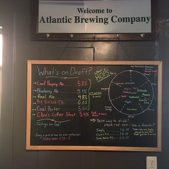 Atlantic Brewing Company - Hop Chart - Breweries Near Me - Bar Harbor, Maine