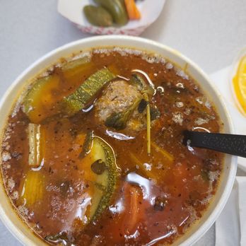 Lara Cafeteria - Albondigas soup special $10. 4 meatballs, zucchini, carrots, celery, potatoes. Super flavorful. - Breakfast & Brunch Near Me - Sacramento, California Lara Cafeteria - Albondigas soup special $10. 4 meatballs, zucchini, carrots, celery, potatoes. Super flavorful. - Breakfast & Brunch Near Me - Sacramento, California