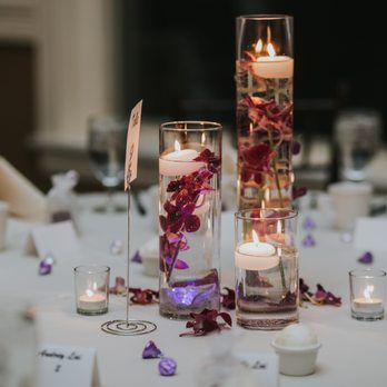 Polly's Poppies - Floating candle centerpieces - Floral Designers Near Me Polly's Poppies - Floating candle centerpieces - Floral Designers Near Me