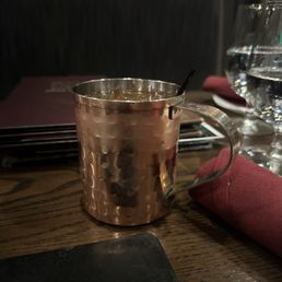 Passion fruit mule. Yummy. Passion fruit mule. Yummy.