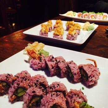 Sushi Pure - Spicy salmon, spider roll, coliseum, and spicy tuna - Sushi Bars Near Me - Eugene, Oregon