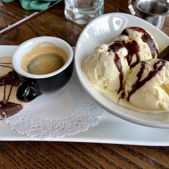 Black Bass Hotel - Insaneeeeee Affogato with house made vanilla ice cream. - Hotels Near Me - Lumberville, Pennsylvania