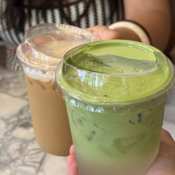 TARY Coffee - vanilla Latte and coconut water with matcha foam - Coffee & Tea Near Me - Chicago, Illinois TARY Coffee - vanilla Latte and coconut water with matcha foam - Coffee & Tea Near Me - Chicago, Illinois