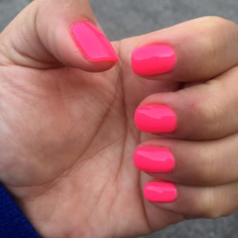 Nail Monet - No chip gel nails !!! Very bright and pink perfect for this sunny weather - Nail Salons Near Me - Chicago, Illinois