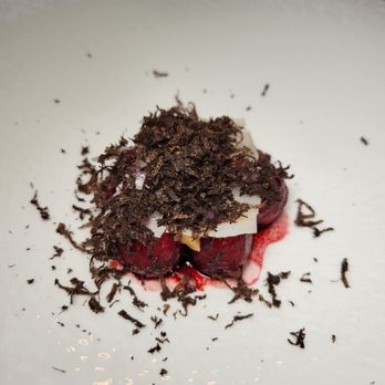 Dopamina - Beet gnocchi, truffle, walnut, pepper - Mediterranean Near Me - Toronto, Ontario