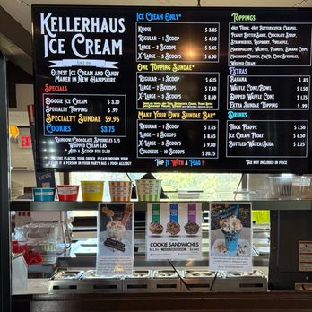 Kellerhaus - 9.2.25 Ice cream pricing - Candy Stores Near Me - Laconia, New Hampshire