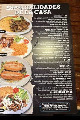 Menu photo 1 Potros Mexican Restaurant Henrico, VA Menu photo 1 Potros Mexican Restaurant Henrico, VA