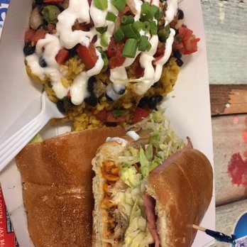Grom - Mojo with beans and rice - Sandwiches Near Me - Jacksonville Beach, Florida Grom - Mojo with beans and rice - Sandwiches Near Me - Jacksonville Beach, Florida