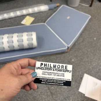 Philmore Supply - The quality of Philmore supplies is top-notch! Their products are consistently reliable and exceed expectations. Highly recommended! - Furniture Reupholstery Near Me - Pinellas Park, Florida Philmore Supply - The quality of Philmore supplies is top-notch! Their products are consistently reliable and exceed expectations. Highly recommended! - Furniture Reupholstery Near Me - Pinellas Park, Florida