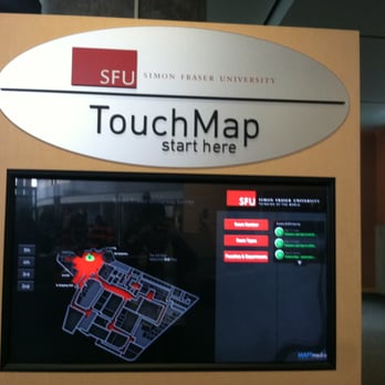 Simon Fraser University - SFU INTERACTIVE MAP TouchMap Oooo. - Colleges & Universities Near Me - Surrey, British Columbia