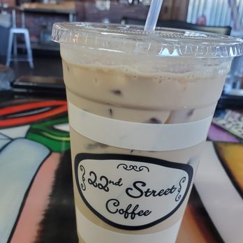 22nd Street Coffee - Ice cafe on leche - delicious - Coffee & Tea Near Me - Tampa, Florida