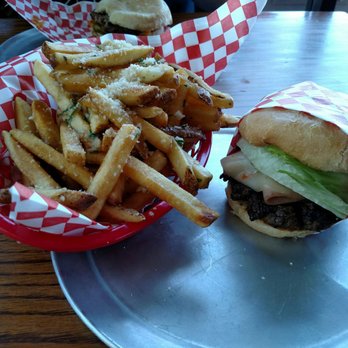 Burger Me! - Italian Stallion burger with garlic fries - Burgers Near Me - Reno, Nevada