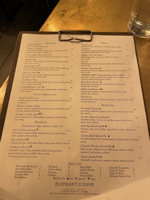 Menu photo 4 Elephant And The Dove Skaneateles, NY