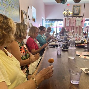 Goodness Gracious Kitchen & Cupboard - Other side of the table and glimpse of decor. - Breakfast & Brunch Near Me - Carmel, Indiana