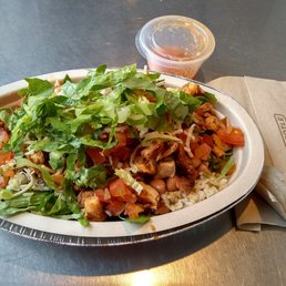 Chicken salad, dressing on the side $9.80