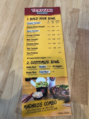 Menu photo 1 Teriyaki Madness Houston, TX Menu photo 1 Teriyaki Madness Houston, TX