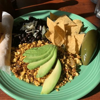 The Grain Cafe - Huevos Con Chorizo - Vegan Near Me - Long Beach, California