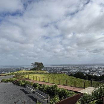 Mount Eden Domain - It's very windy up here!  I wrapped myself around a handrail to steady myself while taking pictures - Landmarks & Historical Buildings Near Me - Auckland, AUK