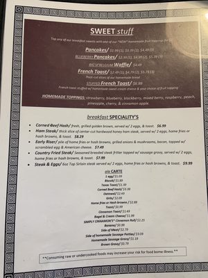 Menu photo 6 Canal Street Diner Bolivar, OH Menu photo 6 Canal Street Diner Bolivar, OH
