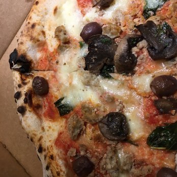 Crust Pizzeria Napoletana - Sausage, mushroom, & olives - Pizza Near Me - Vienna, Virginia Crust Pizzeria Napoletana - Sausage, mushroom, & olives - Pizza Near Me - Vienna, Virginia