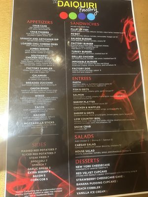 Menu photo 3 The Daiquiri Factory Atlanta, GA Menu photo 3 The Daiquiri Factory Atlanta, GA