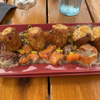 Brick & Bourbon - Tater tot hot dish - New American Near Me - Maple Grove, Minnesota Brick & Bourbon - Tater tot hot dish - New American Near Me - Maple Grove, Minnesota