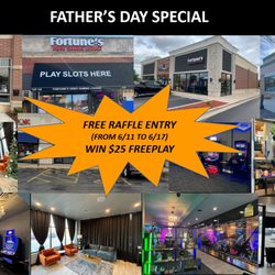 Fortune's - Carpentersville - FATHER'S DAY SPECIAL AT FORTUNE'S!!!

FREE Raffle entry on every visit from today (6/11) to Saturday (6/17)

Win $25 FREEPLAY!!!