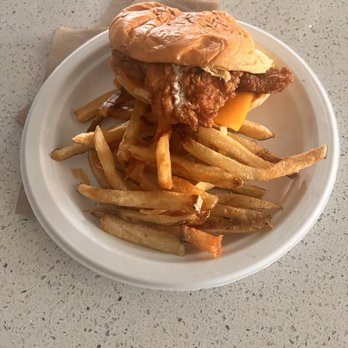 Roaming Rooster - Honey dipped chicken sandwich. - Chicken Wings Near Me - Crofton, Maryland