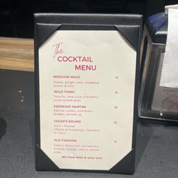 Fremont Pizza - The cocktail menu