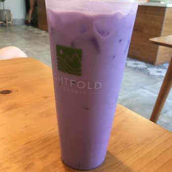 Eightfold Tea Shoppe - Taro Milk Tea ($4.25) - Bubble Tea Near Me - Costa Mesa, California