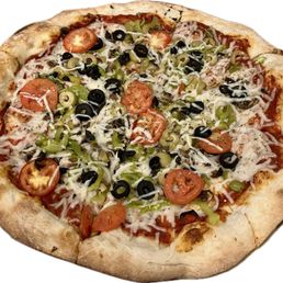Veggie Pizza with vegan cheese!! The Veggie The Veggie with vegan cheese! Veggie Pizza with vegan cheese!! The Veggie The Veggie with vegan cheese!