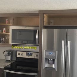Kitchen doors that were taken