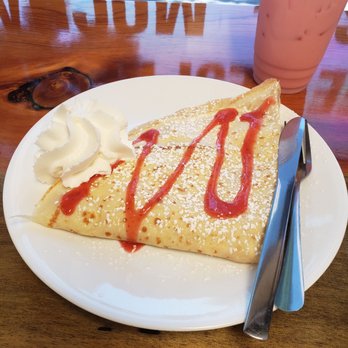 Kaffe Crepe - Peach Madness Crepe - Creperies Near Me - Reno, Nevada Kaffe Crepe - Peach Madness Crepe - Creperies Near Me - Reno, Nevada