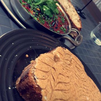 Lodge Bread - Shakshuka ($15), almond butter toast ($7) - Bakeries Near Me - Los Angeles, California