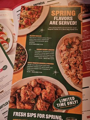 Menu photo 1 Buca di Beppo Italian Restaurant Pasadena, CA Menu photo 1 Buca di Beppo Italian Restaurant Pasadena, CA