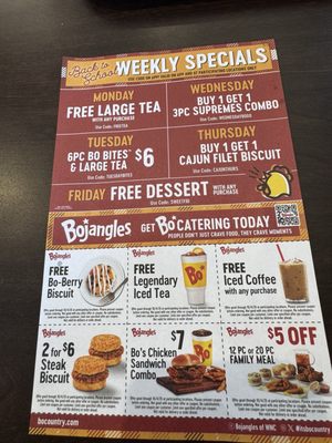 Menu photo 1 Bojangles Spartanburg, SC