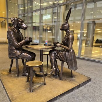 Table Of Love - Dogman and Rabbitgirl - Public Art Near Me - New York, New York Table Of Love - Dogman and Rabbitgirl - Public Art Near Me - New York, New York