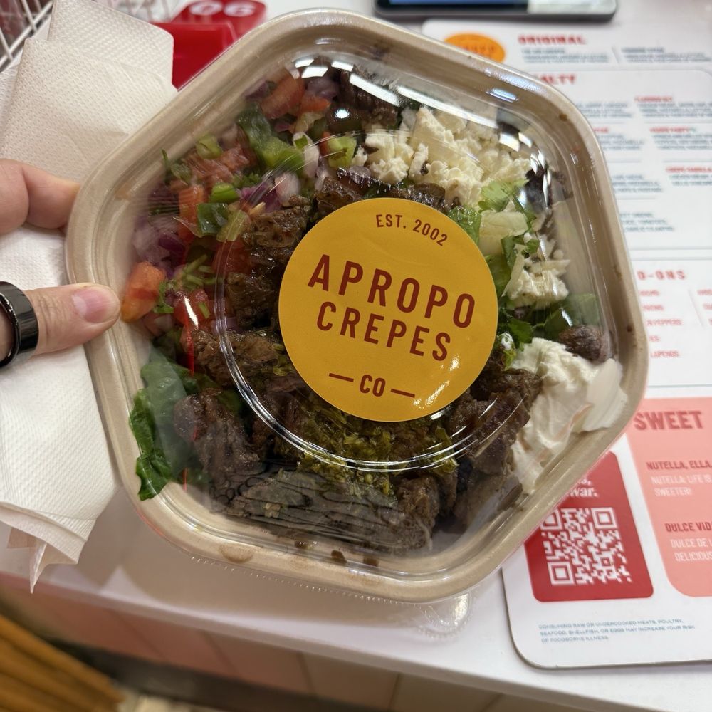 Apropo Crepes - Steak make your own bowl - Creperies Near Me - Miami, Florida Apropo Crepes - Steak make your own bowl - Creperies Near Me - Miami, Florida