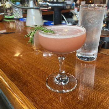 Hops/Scotch - Homemade strawberry/rosemary cordial with gin - Cocktail Bars Near Me - Doylestown, Pennsylvania