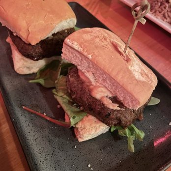 Omar's Kitchen and Rum Bar - Jerk Beyond Burger(Vegan) sliders - Caribbean Near Me - New York, New York